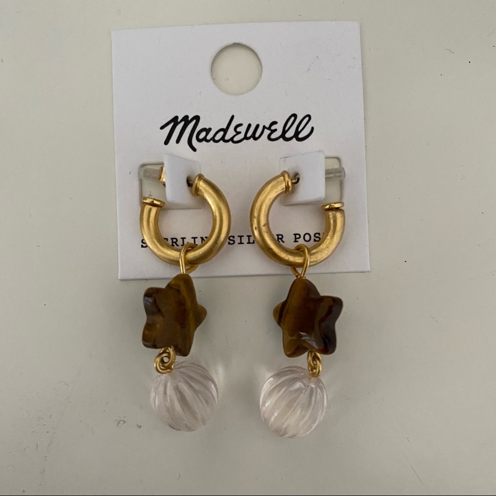 Star Stack Charm Hoop Earrings - image 4